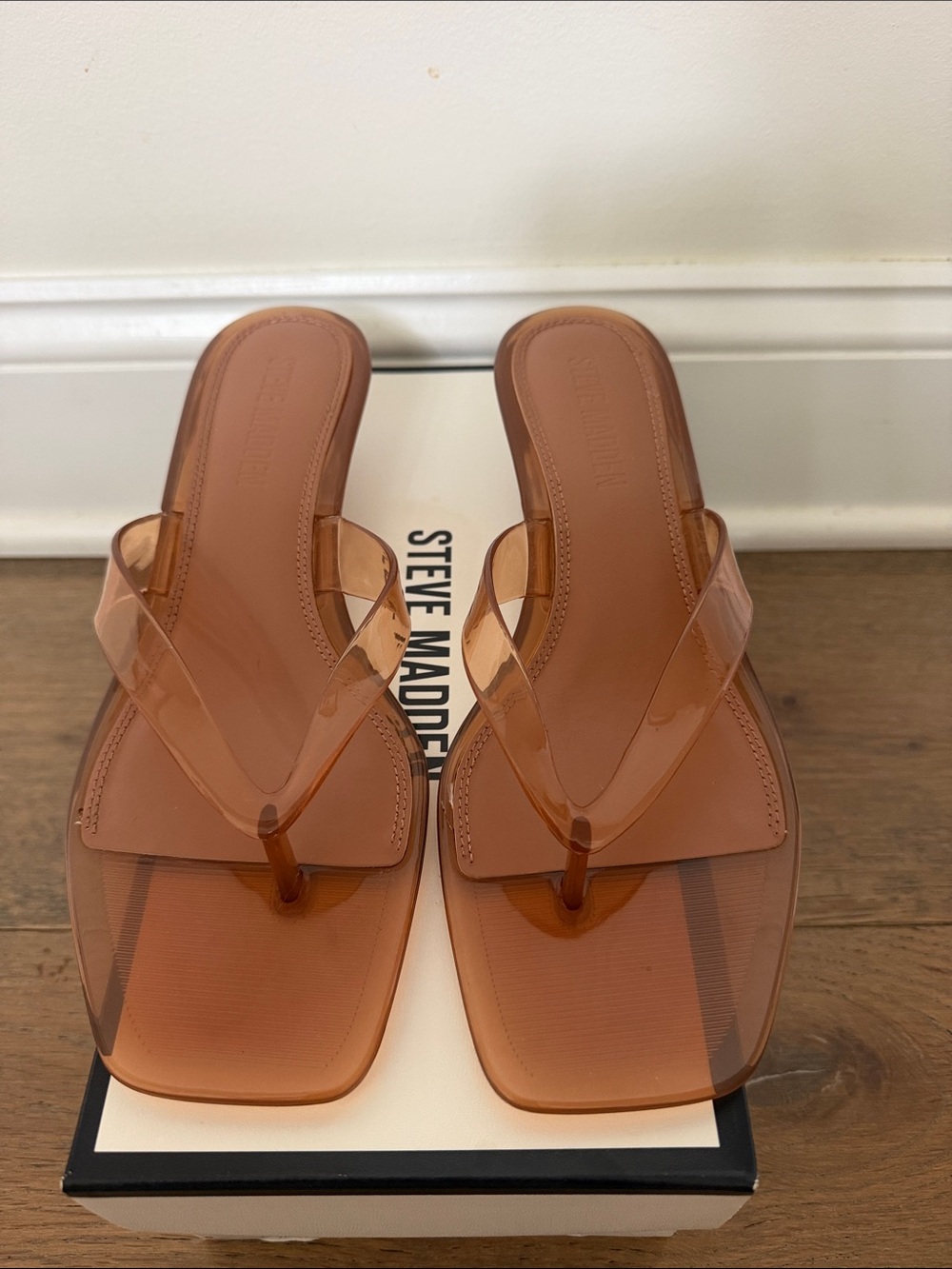 Steve Madden Tracie Jelly Tan Sandals